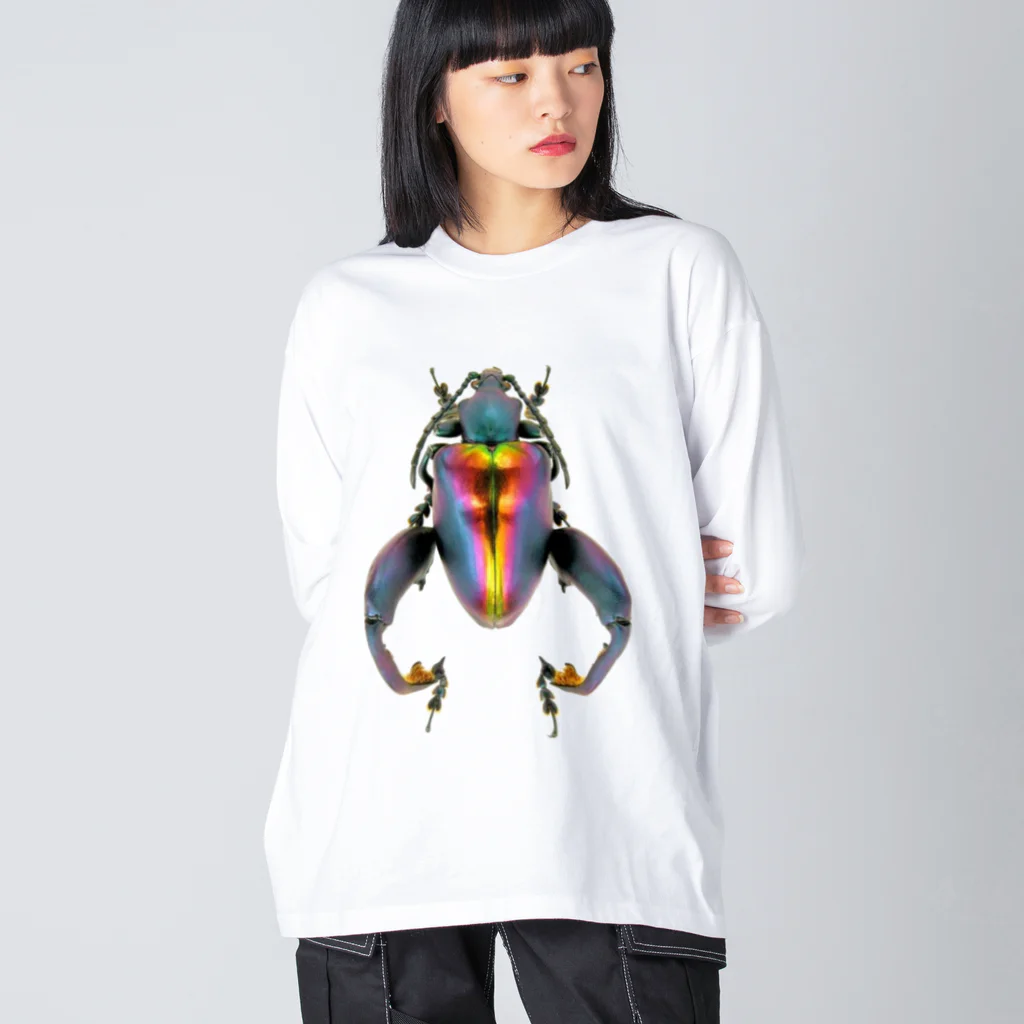 マカロニーケットのモモブトオオルリハムシ Big Long Sleeve T-Shirt