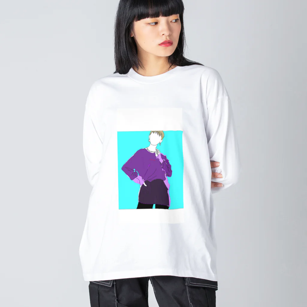 まるのモード系女子LST Big Long Sleeve T-Shirt