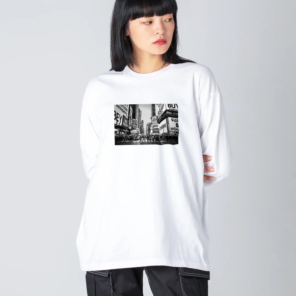 stereovisionのOBEY（Street Scene） ビッグシルエットロングスリーブTシャツ