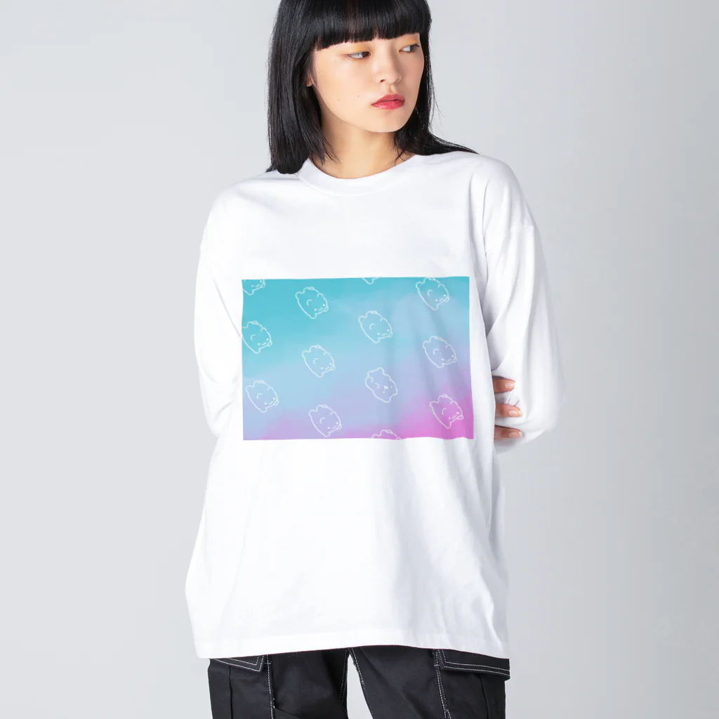 peco pecoのくまくまゼリー(しゅわっち) Big Long Sleeve T-Shirt