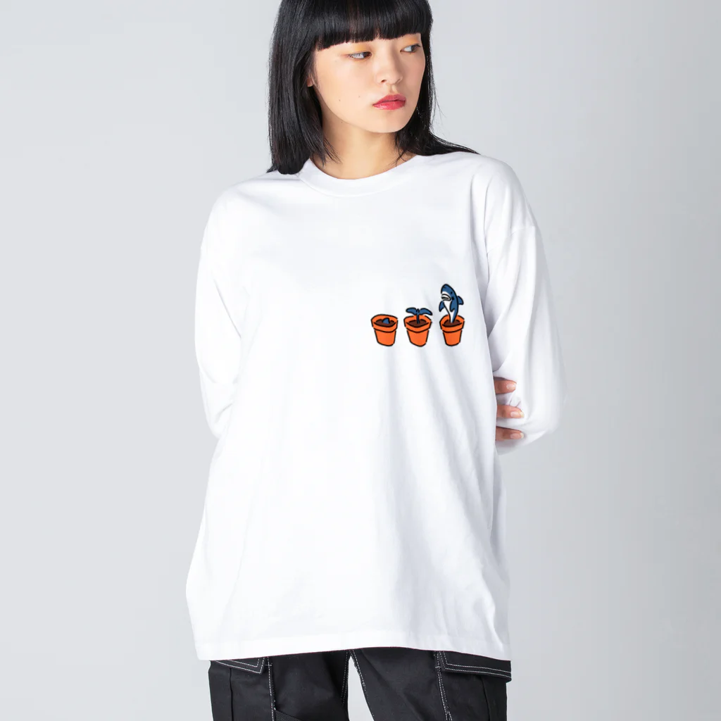 サメ わりとおもいのサメの育て方 ひかえめ Big Long Sleeve T-Shirt