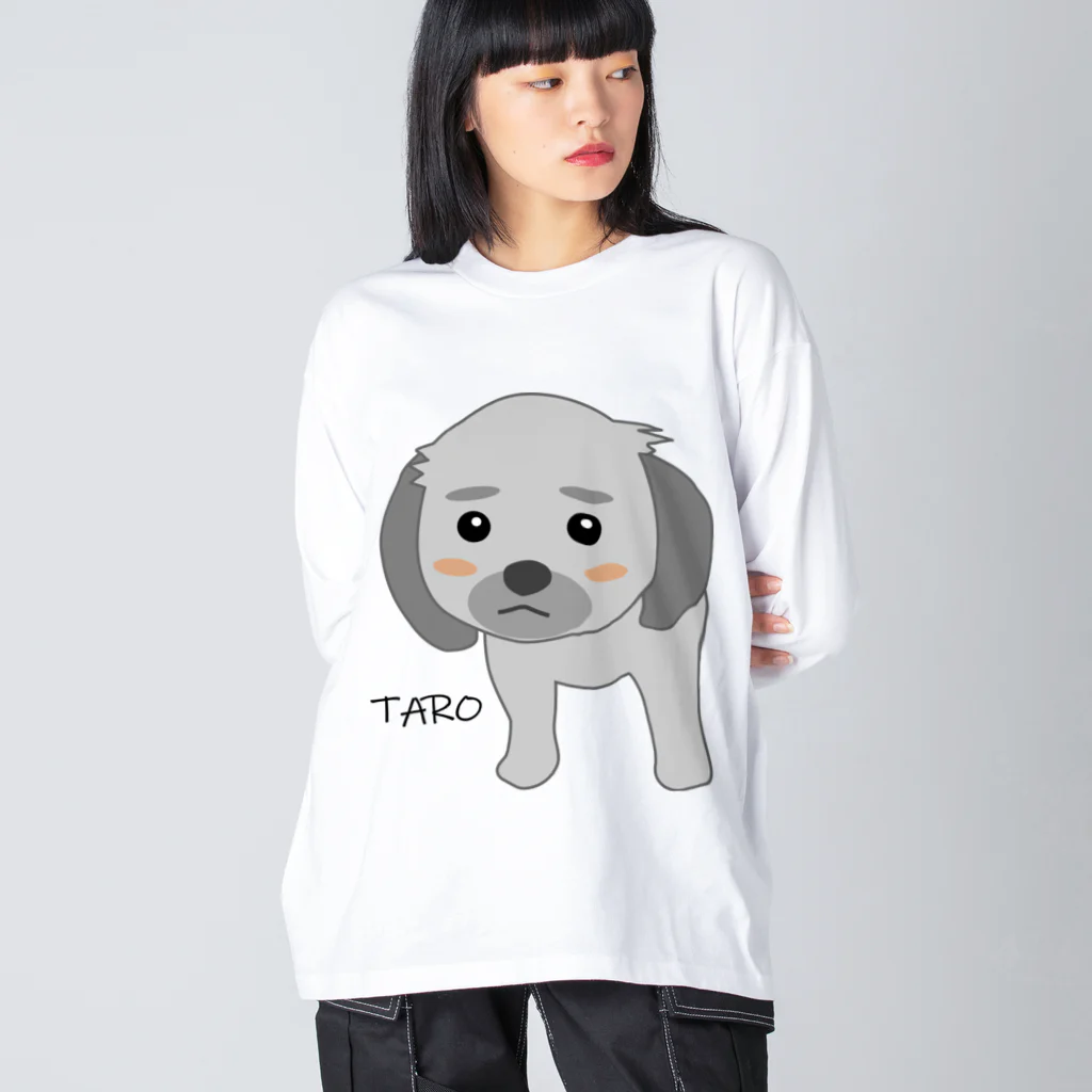 photo-kiokuのタロちゃん３ ビッグシルエットロングスリーブTシャツ