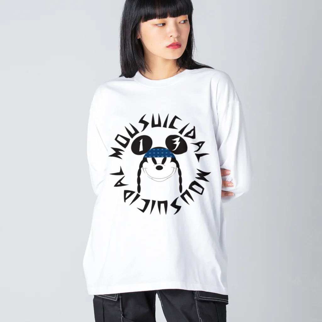 スペースブレインのMOUSUICIDAL ビッグシルエットロングスリーブTシャツ