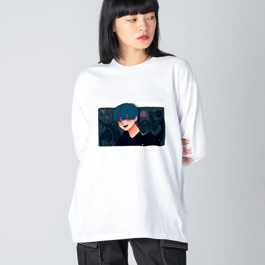 藻川湯畔の水浸し Big Long Sleeve T-Shirt