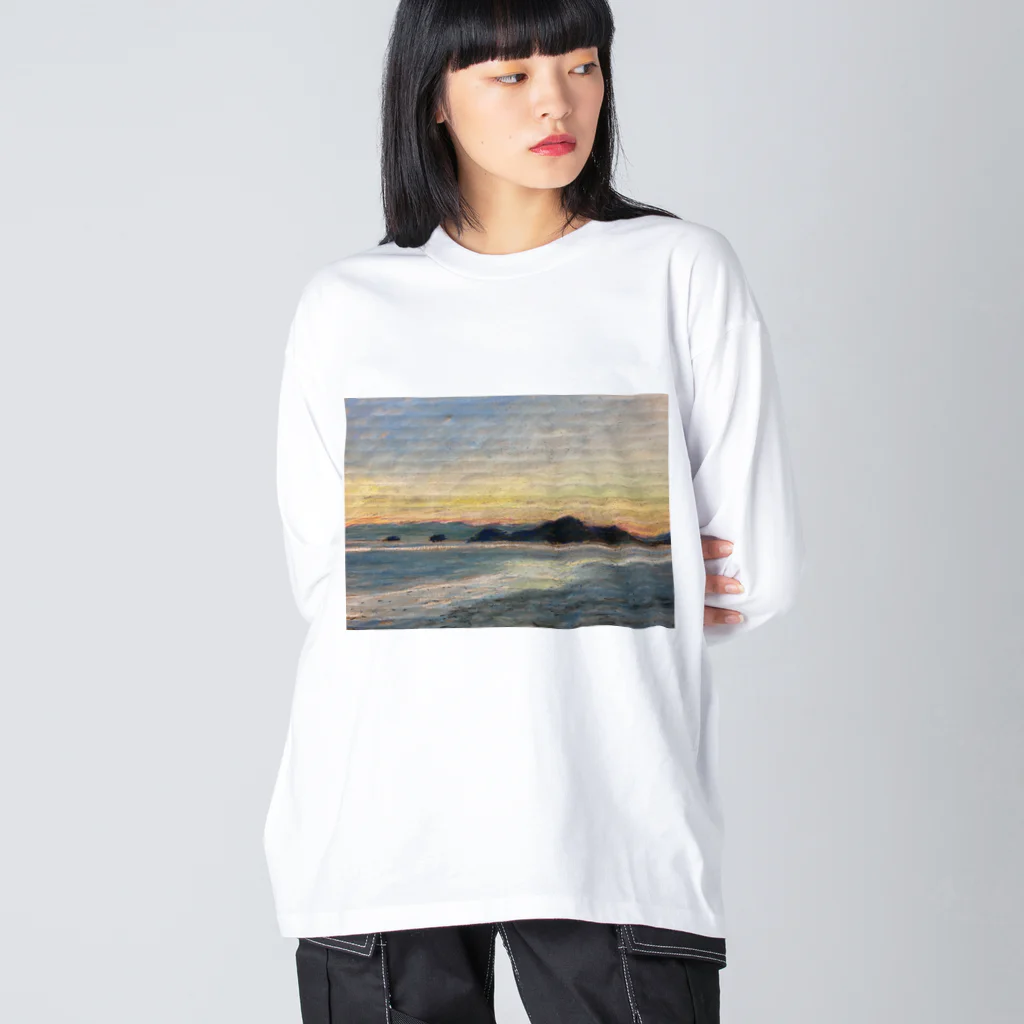 余剰次元の箕沖から仙酔島'-200928 ビッグシルエットロングスリーブTシャツ