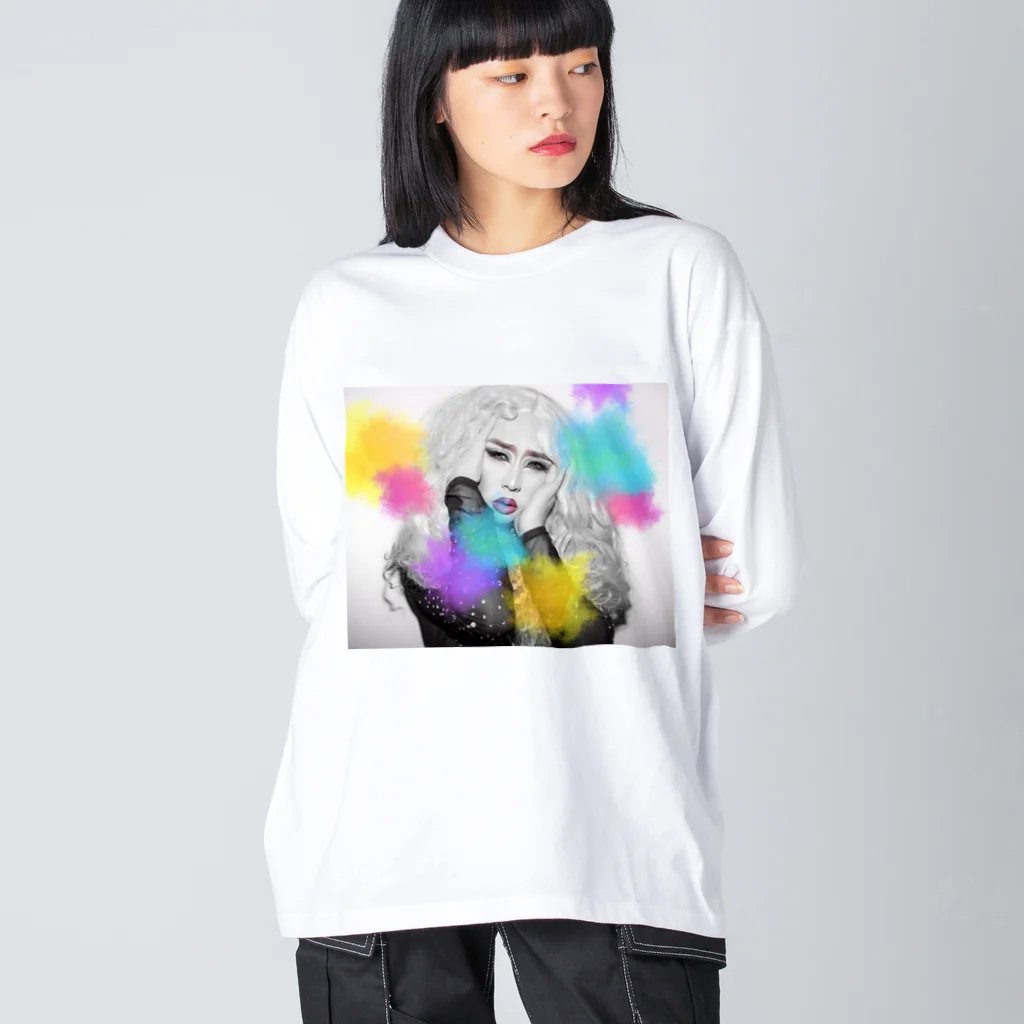 雄大と書いてゆうたショップのrainbowはLGBT Big Long Sleeve T-Shirt