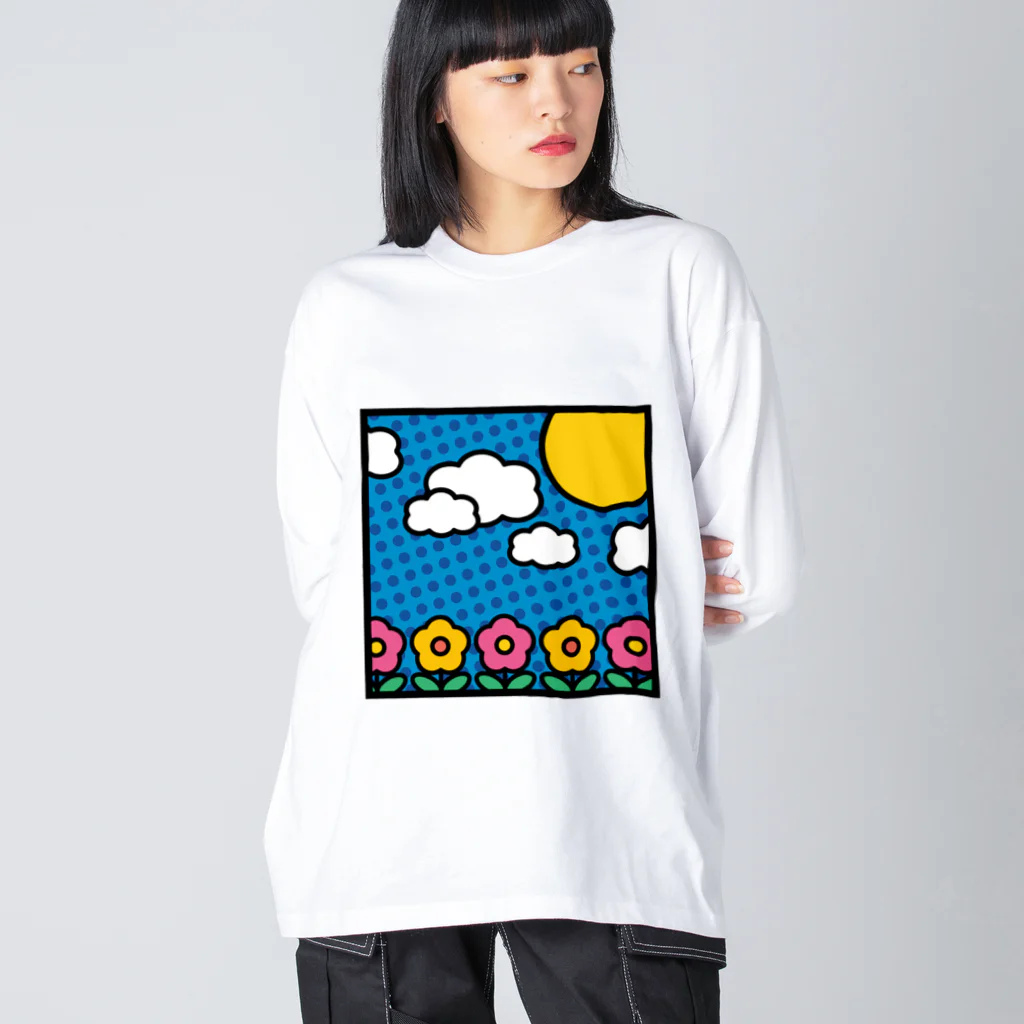 hr. grassの漫画風背景 Big Long Sleeve T-Shirt