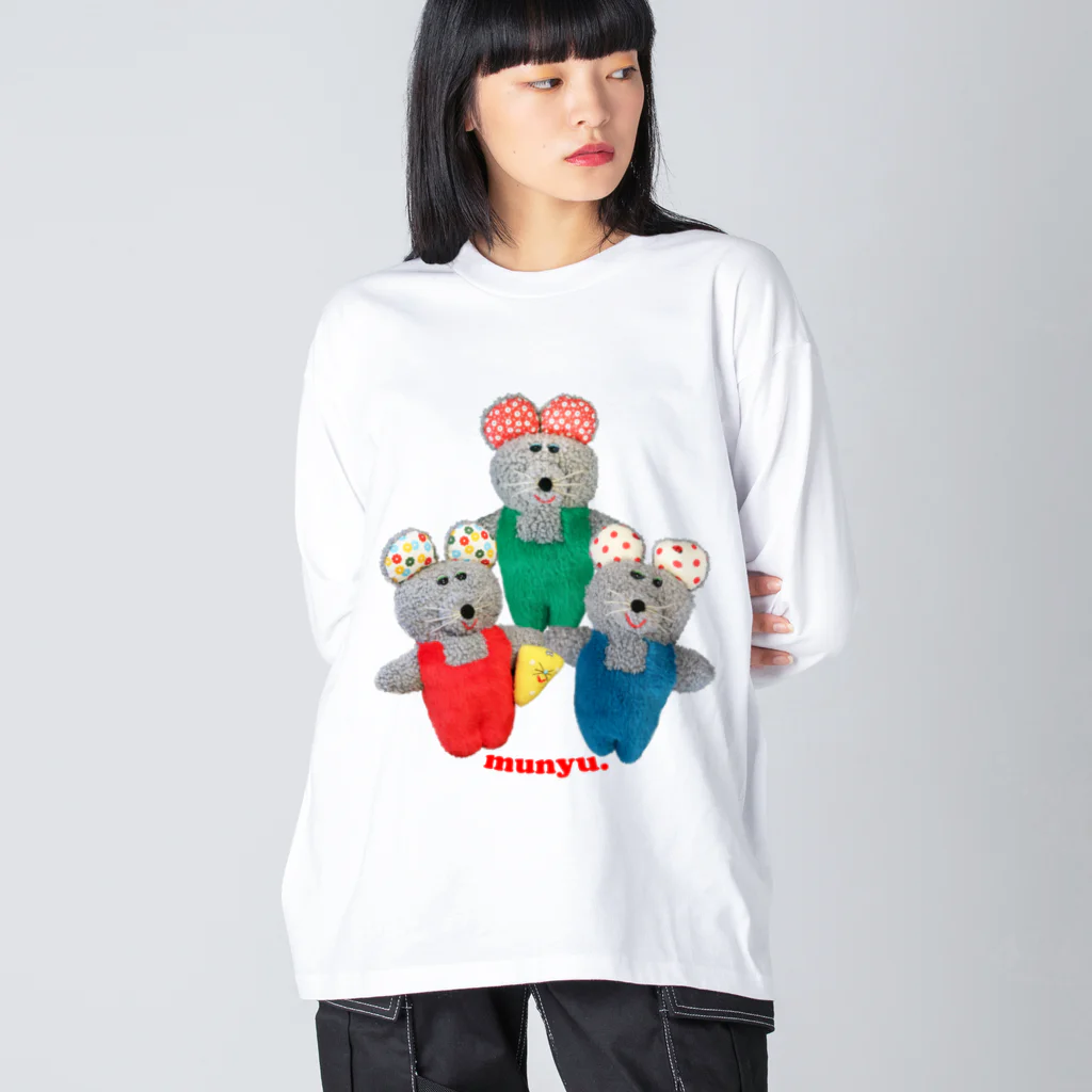 むにゅのつりずぼんず ビッグシルエットロングスリーブTシャツ