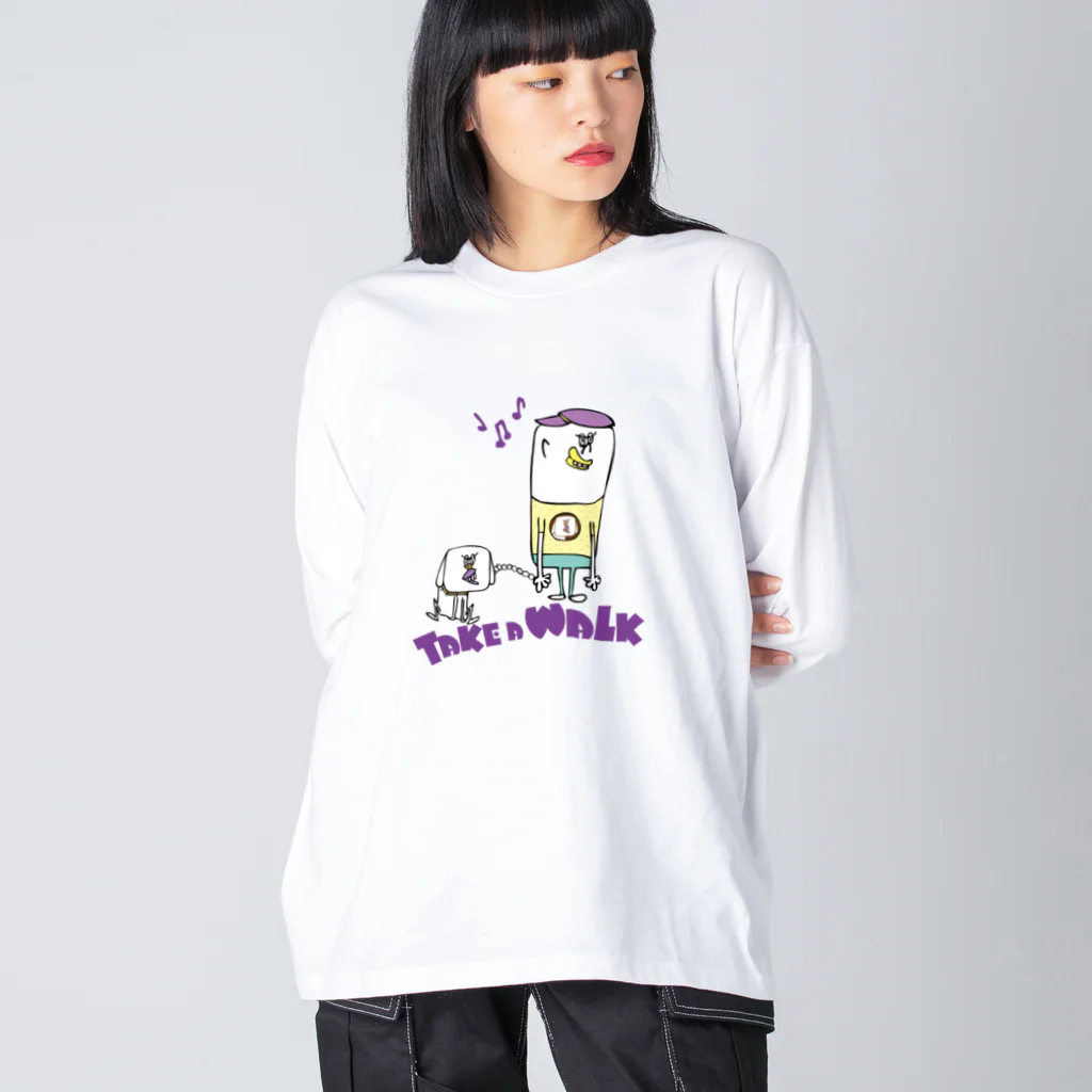 R_T_Gracieのわんこと散歩 ビッグシルエットロングスリーブTシャツ