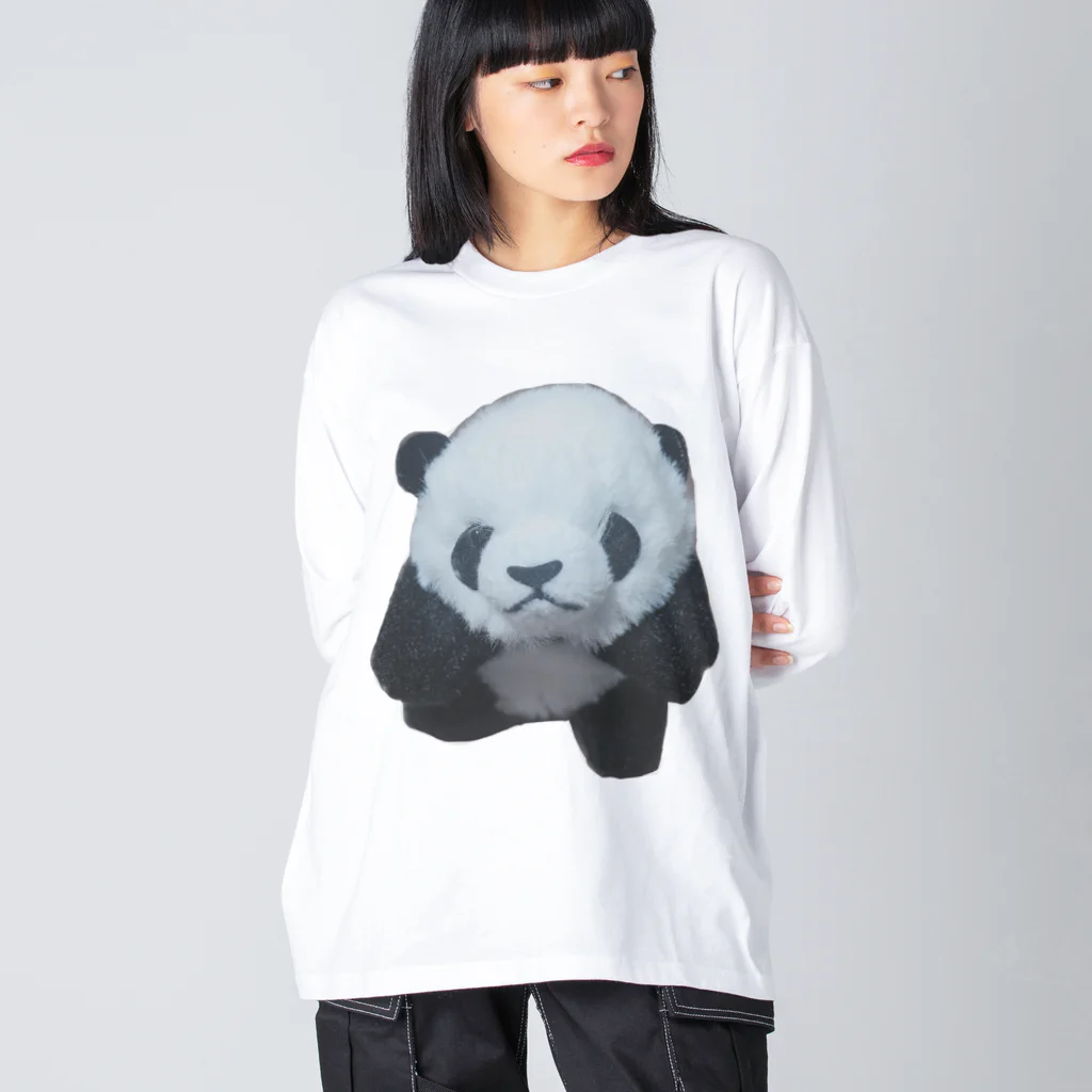 水夢のぱんだのぱん子チャン Big Long Sleeve T-Shirt