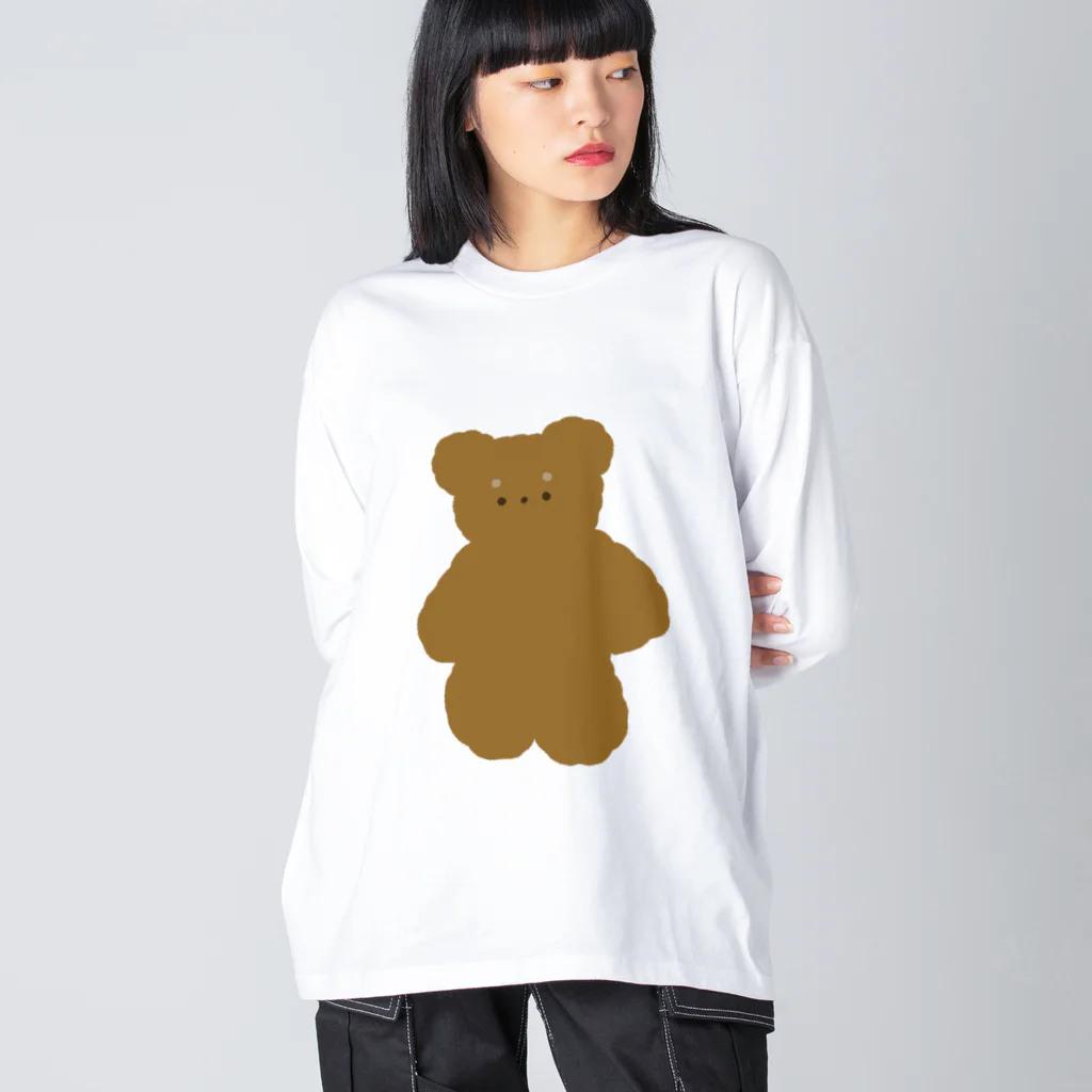 ▷            chiroruのでっかいくま❕ ビッグシルエットロングスリーブTシャツ