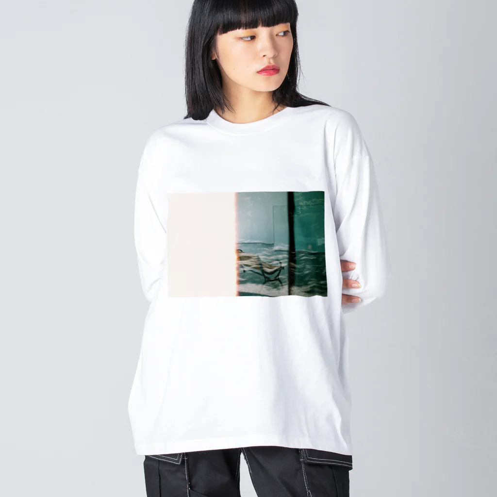 p-techiの涼しそうなベンチ Big Long Sleeve T-Shirt