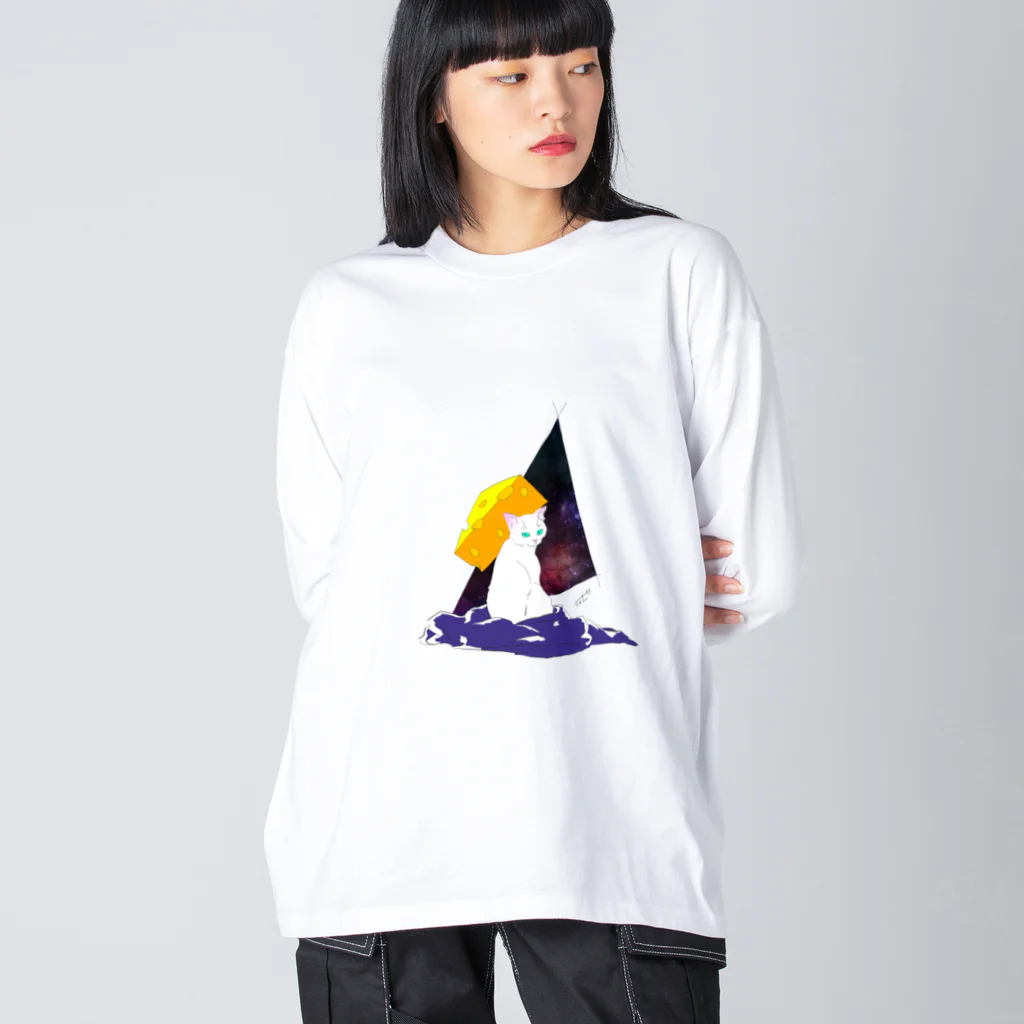 にのもの（・ω・｀)のちゃんぱおん ビッグシルエットロングスリーブTシャツ