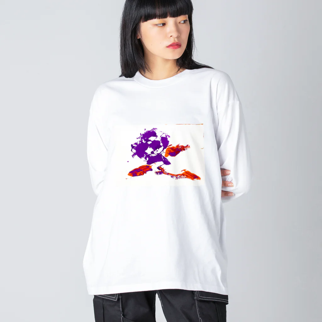 chameleon.closetの花紫 Big Long Sleeve T-Shirt