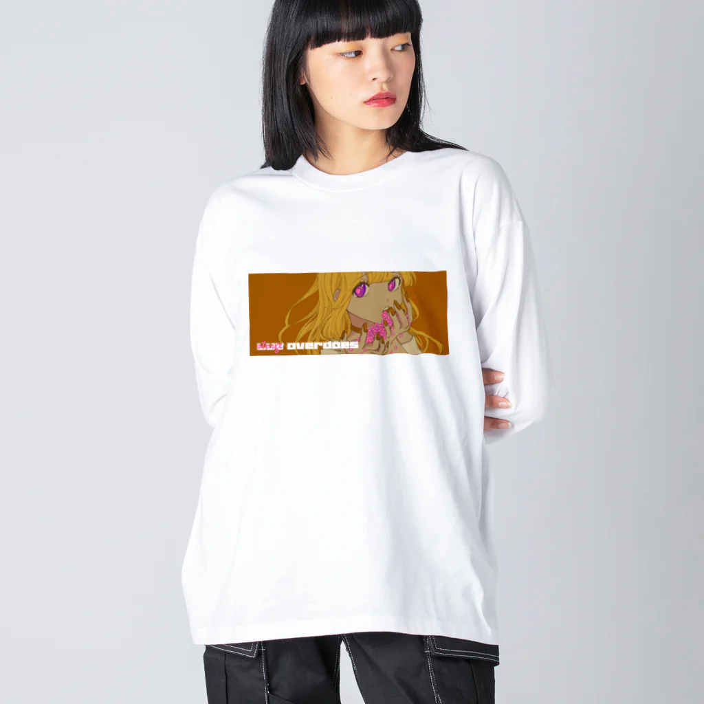 おもちビンタのluv overdose STORGE ビッグシルエットロングスリーブTシャツ