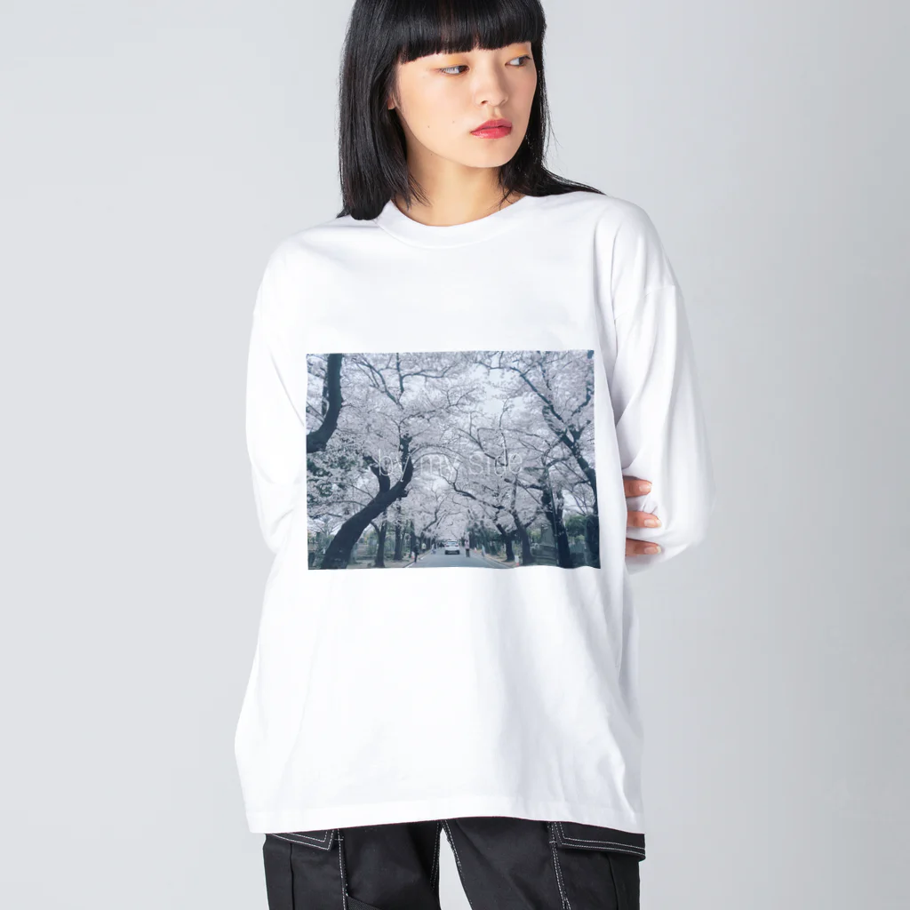 coco70のby my side ロンT by coco70 Big Long Sleeve T-Shirt