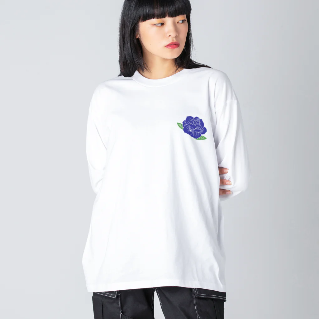 Lafs23のLafs23 公式グッズ「バラ」「薔薇」 ビッグシルエットロングスリーブTシャツ