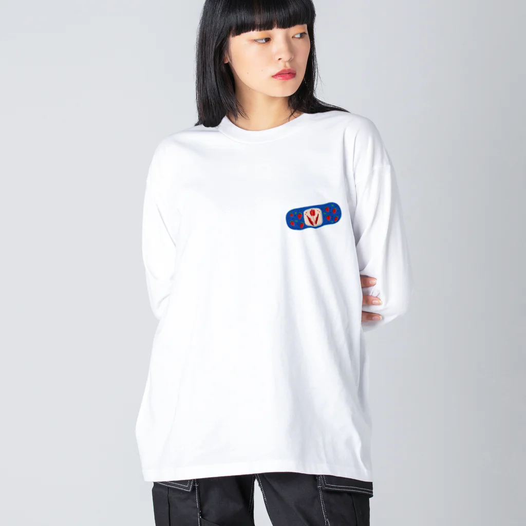 HOHOEMI🍋の絆創膏いっぱいロンT Big Long Sleeve T-Shirt