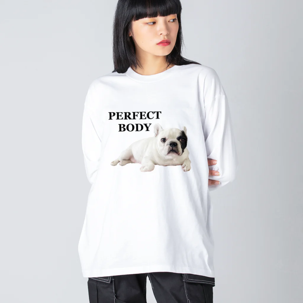 愛犬 コットンのPERFECT BODY Big Long Sleeve T-Shirt