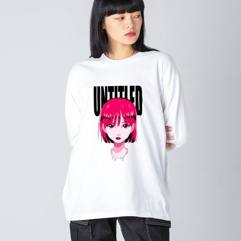 hiroのuntitled"pink" Big Long Sleeve T-Shirt