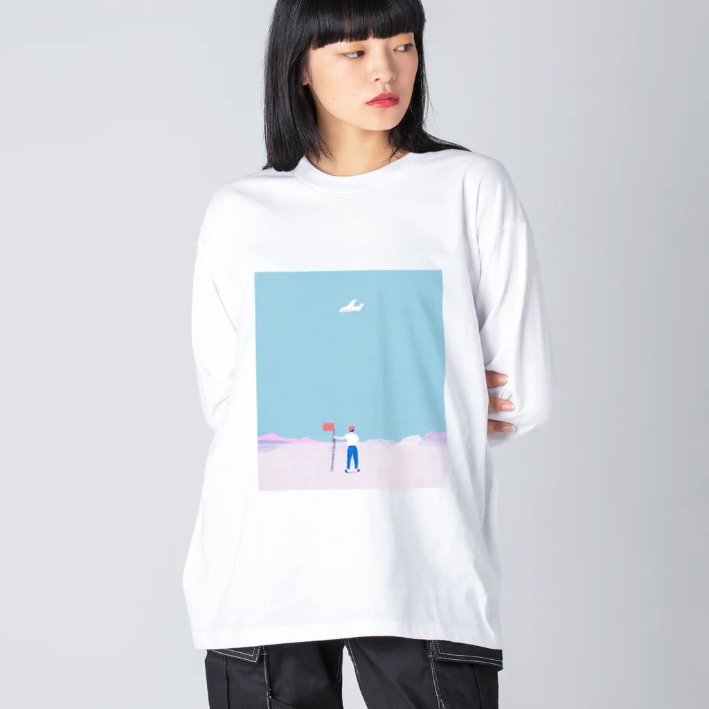 宮下和のウェブショップの飛行機 Big Long Sleeve T-Shirt