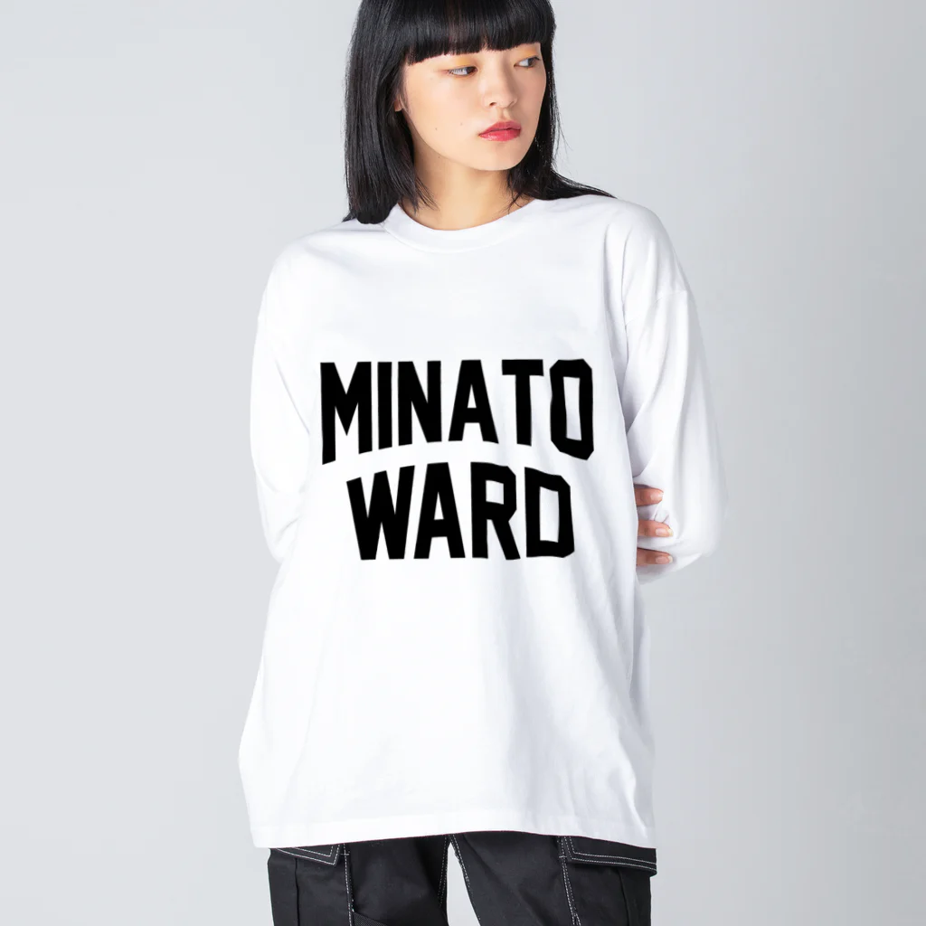 JIMOTO Wear Local Japanの港区 MINATO WARD Big Long Sleeve T-Shirt