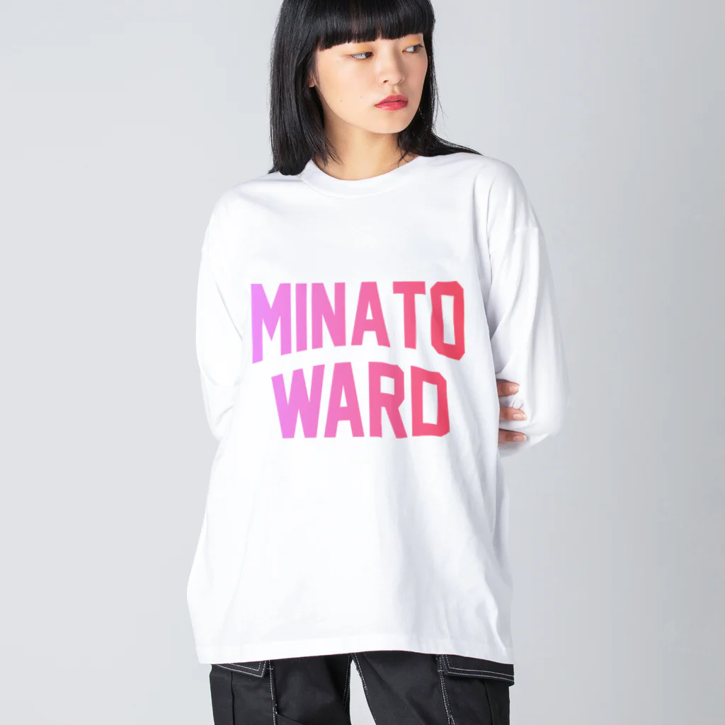 JIMOTO Wear Local Japanの港区 MINATO WARD Big Long Sleeve T-Shirt