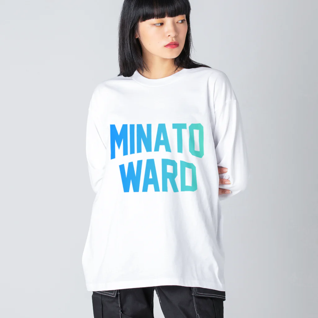 JIMOTO Wear Local Japanの港区 MINATO WARD ビッグシルエットロングスリーブTシャツ