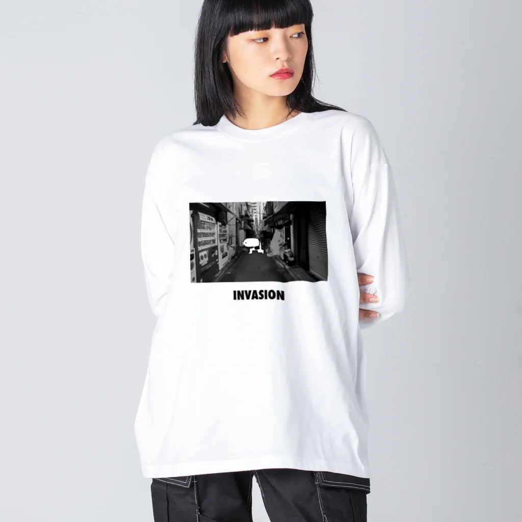 ぷにおもちSHOPのインベイジョン・ロジ Big Long Sleeve T-Shirt