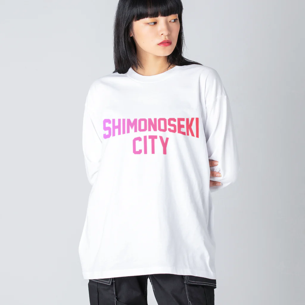 JIMOTOE Wear Local Japanの下関市 SHIMONOSEKI CITY Big Long Sleeve T-Shirt