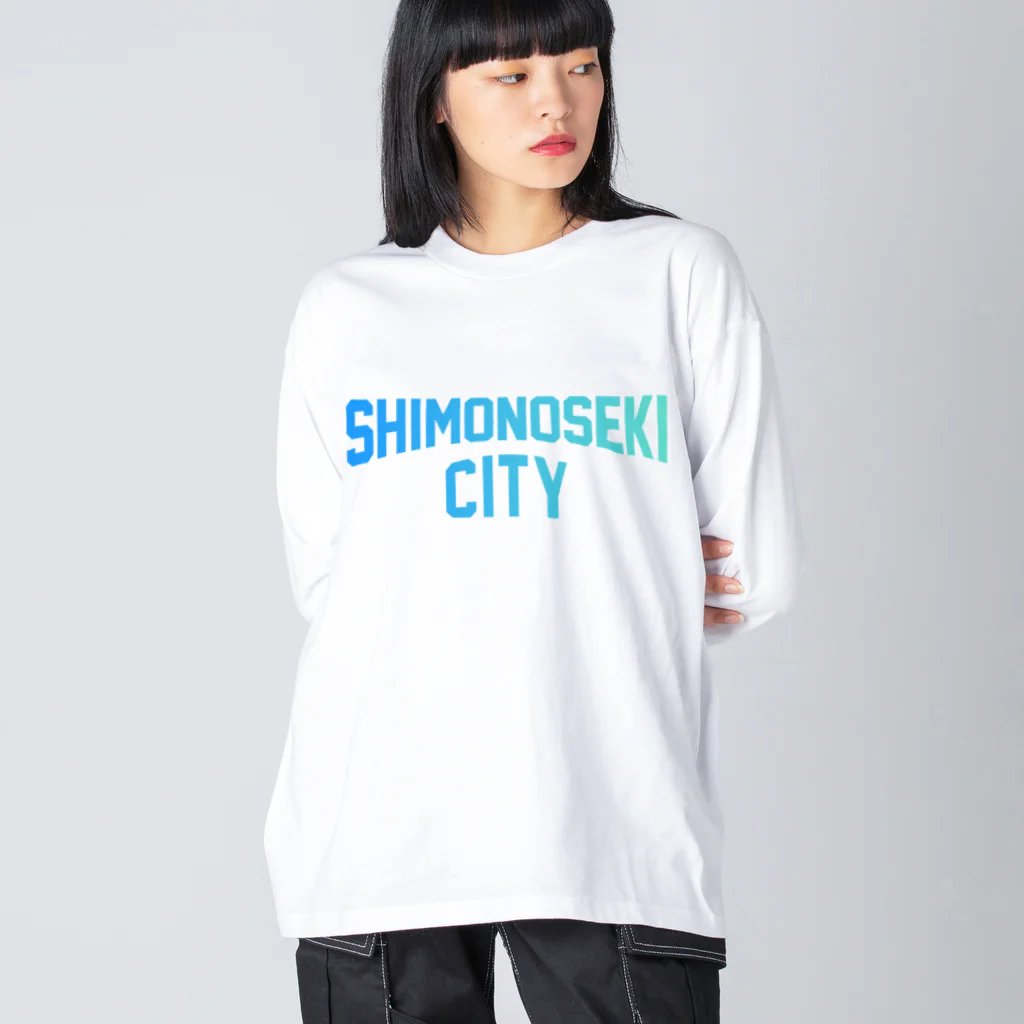 JIMOTOE Wear Local Japanの下関市 SHIMONOSEKI CITY Big Long Sleeve T-Shirt