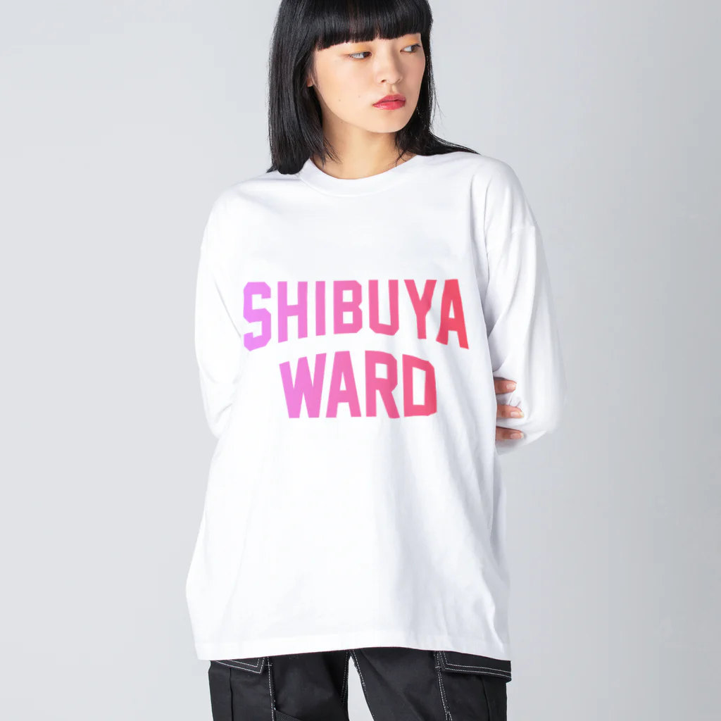 JIMOTO Wear Local Japanの渋谷区 SHIBUYA WARD Big Long Sleeve T-Shirt