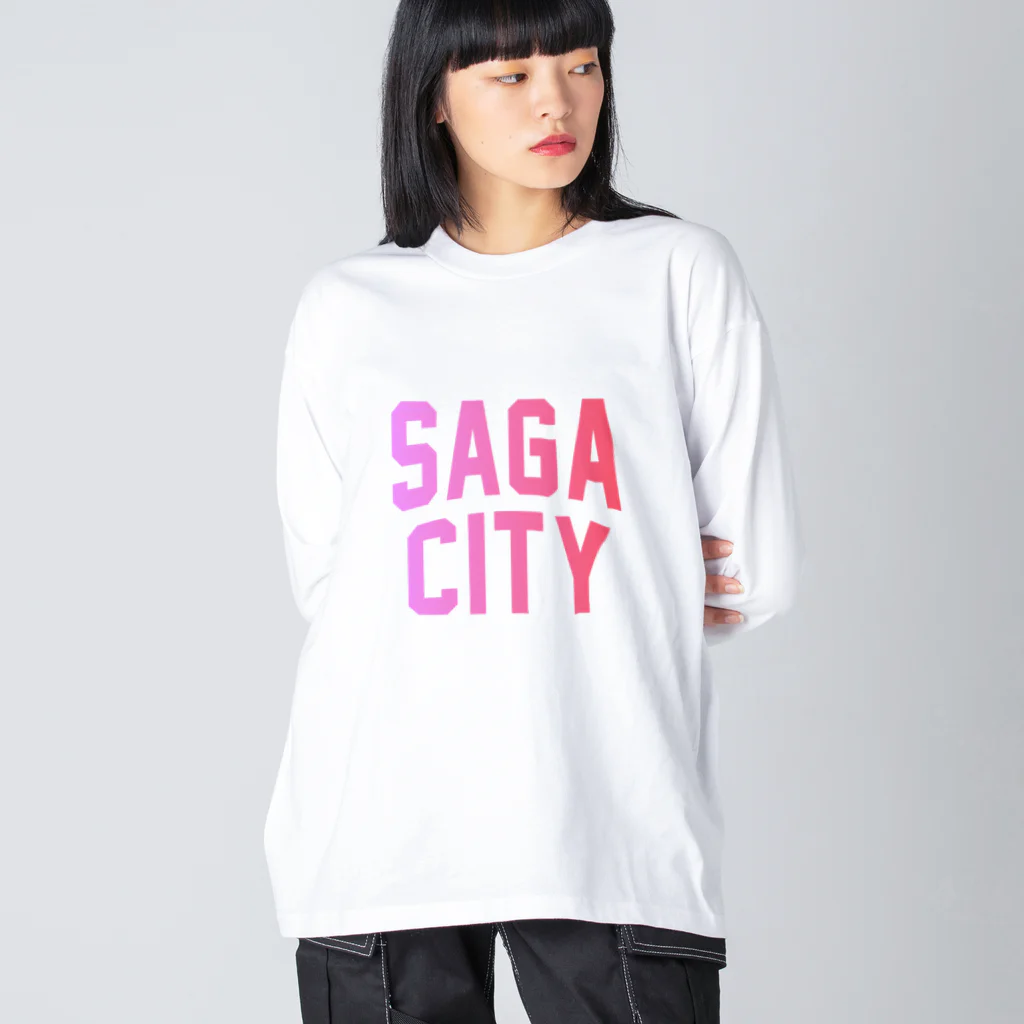 JIMOTOE Wear Local Japanの佐賀市 SAGA CITY Big Long Sleeve T-Shirt