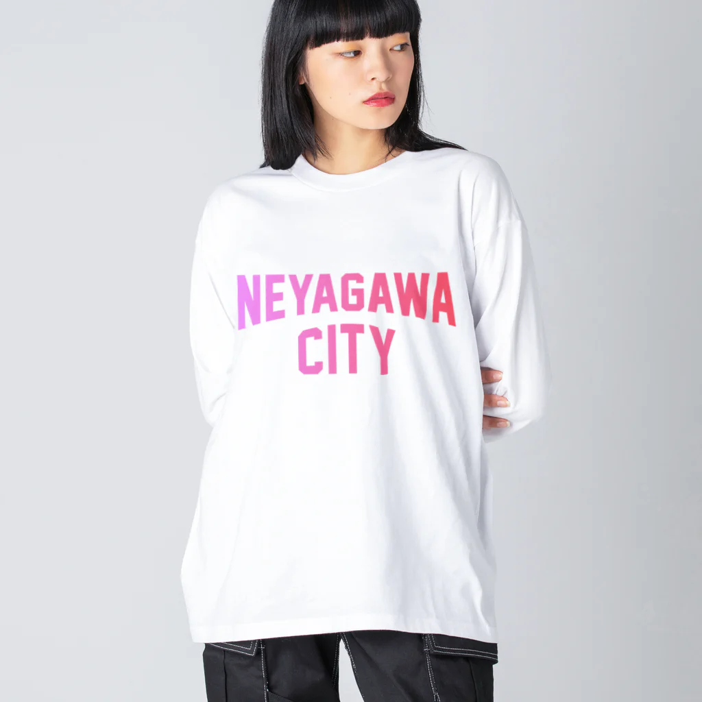 JIMOTOE Wear Local Japanの寝屋川市 NEYAGAWA CITY Big Long Sleeve T-Shirt