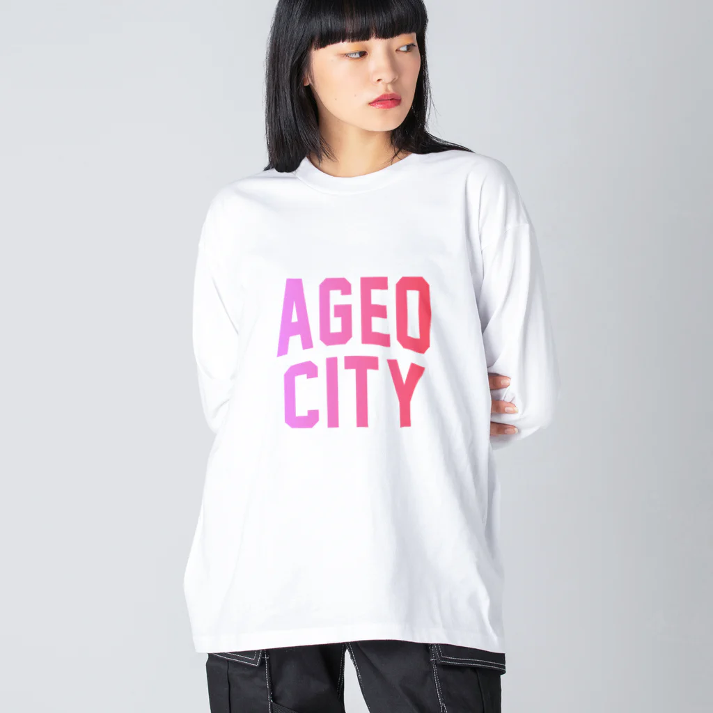 JIMOTOE Wear Local Japanの上尾市 AGEO CITY ビッグシルエットロングスリーブTシャツ