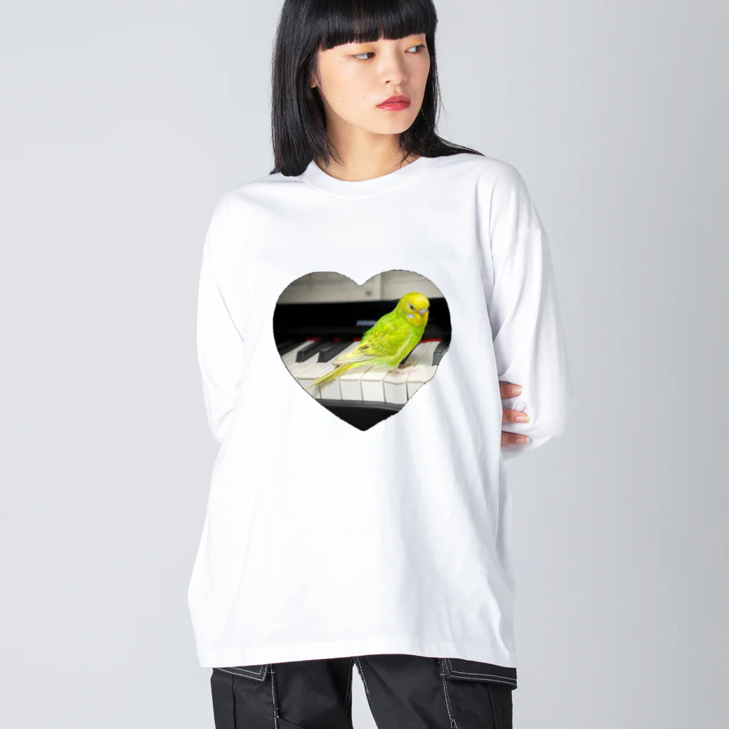 ゆずちゃんのお店のセキセイインコのゆずくん Big Long Sleeve T-Shirt