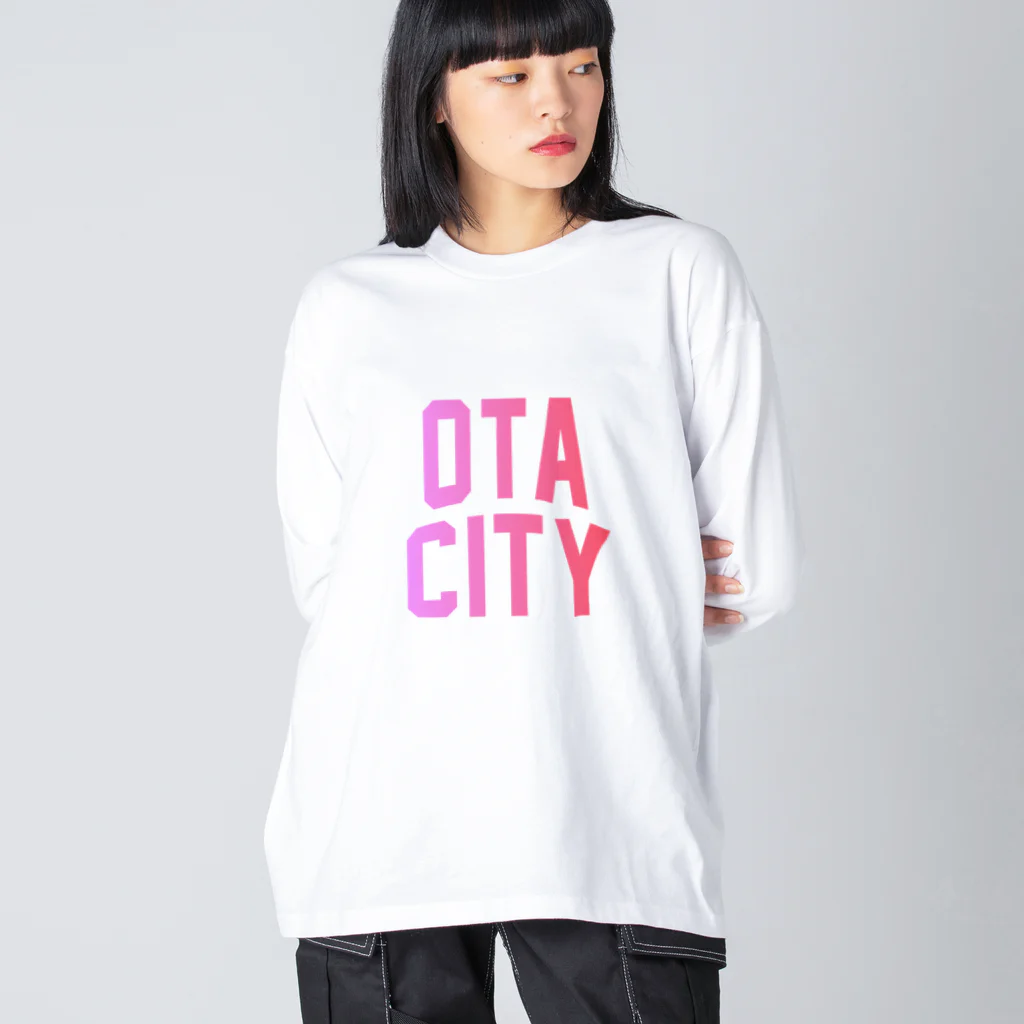 JIMOTOE Wear Local Japanの太田市 OTA CITY Big Long Sleeve T-Shirt