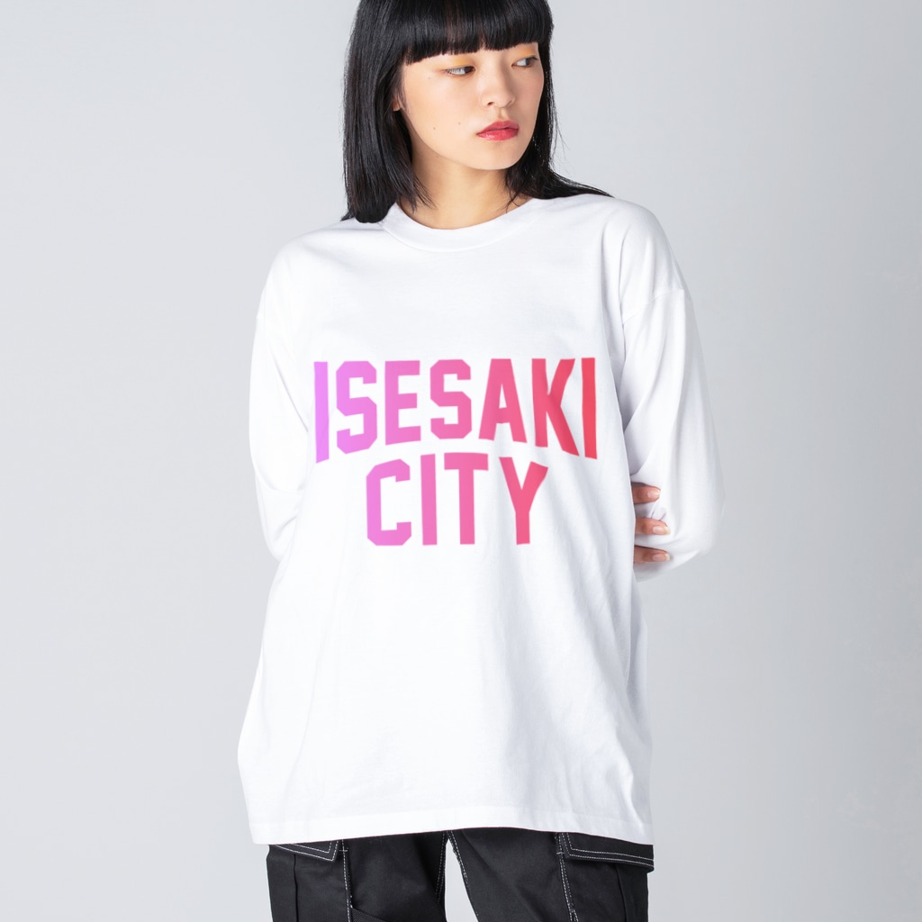 JIMOTO Wear Local Japanの伊勢崎市 ISESAKI CITY Big Long Sleeve T-Shirt