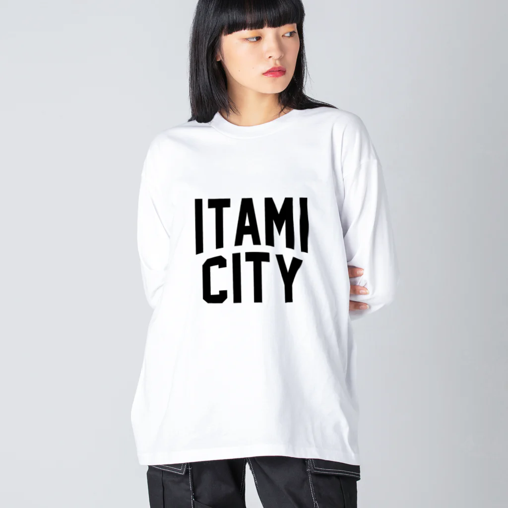 JIMOTO Wear Local Japanの伊丹市 ITAMI CITY ビッグシルエットロングスリーブTシャツ