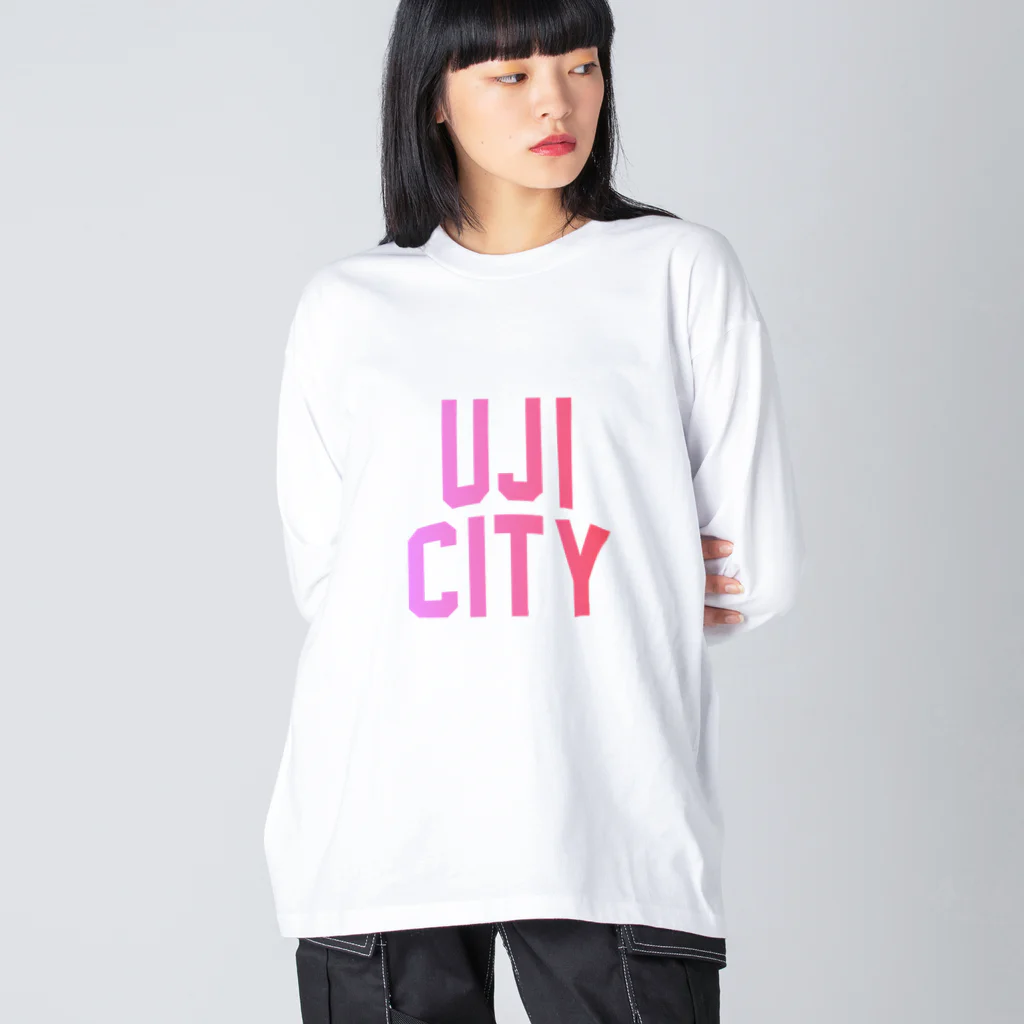 JIMOTO Wear Local Japanの宇治市 UJI CITY ビッグシルエットロングスリーブTシャツ