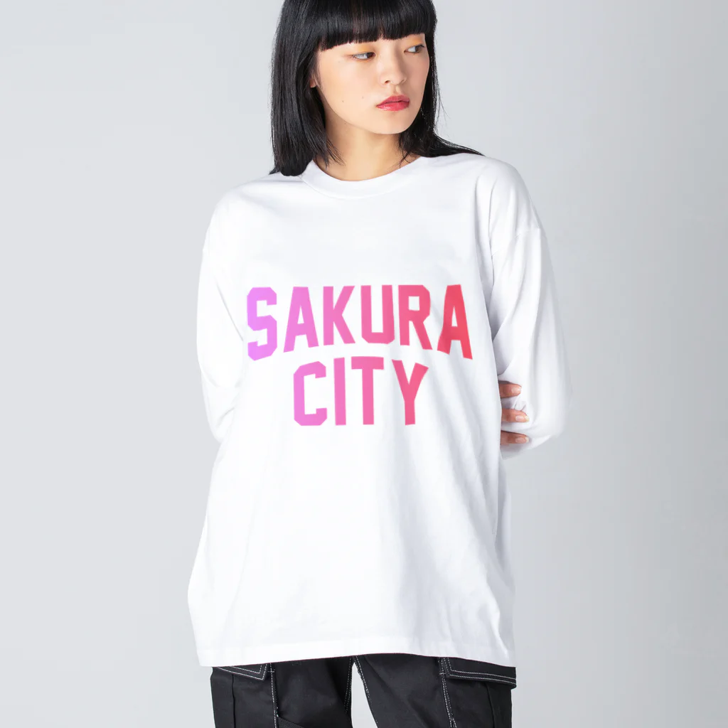 JIMOTO Wear Local Japanの佐倉市 SAKURA CITY Big Long Sleeve T-Shirt