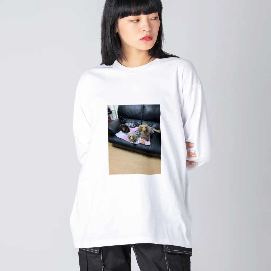 洋子Lᵒᵛᵉᵧₒᵤʚ♥ɞ來優 ﾀﾞｯｸｽの愛犬 루즈핏 롱 슬리브 티셔츠
