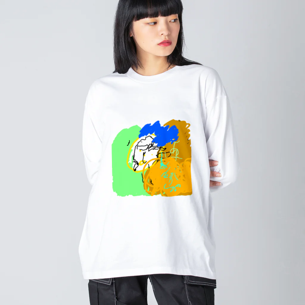 ひまわり作業所のaya-kao Big Long Sleeve T-Shirt