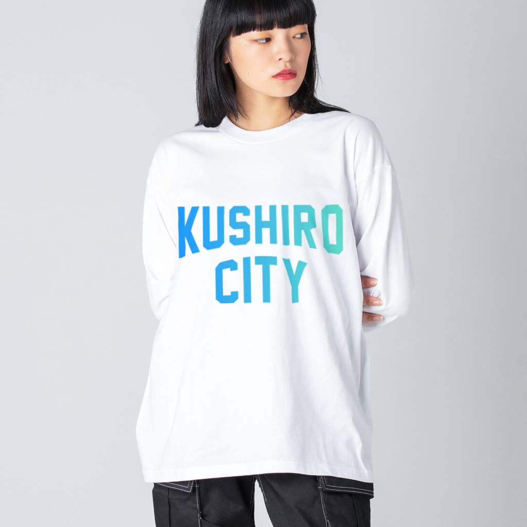 JIMOTO Wear Local Japanの釧路市 KUSHIRO CITY Big Long Sleeve T-Shirt