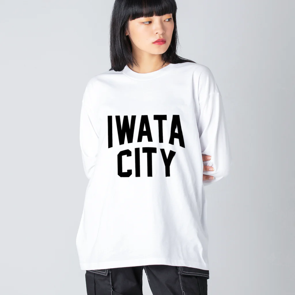 JIMOTO Wear Local Japanの磐田市 IWATA CITY Big Long Sleeve T-Shirt