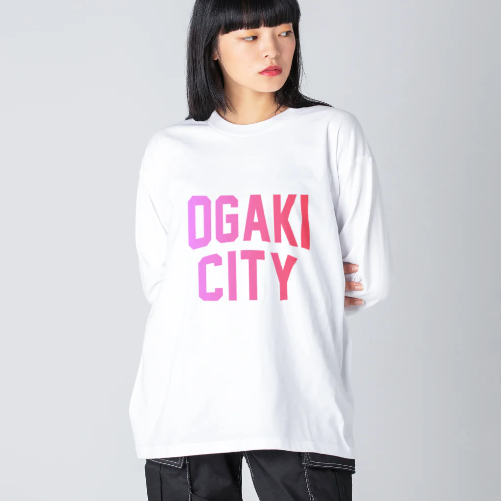 JIMOTO Wear Local Japanの大垣市 OGAKI CITY ビッグシルエットロングスリーブTシャツ