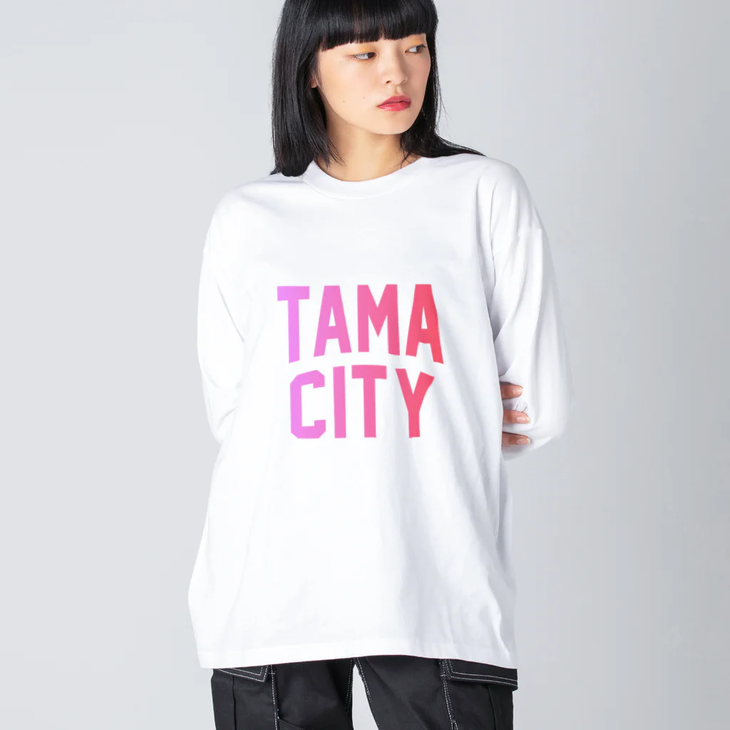 JIMOTOE Wear Local Japanの多摩市 TAMA CITY Big Long Sleeve T-Shirt