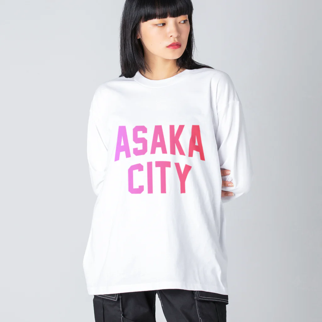 JIMOTOE Wear Local Japanの朝霞市 ASAKA CITY Big Long Sleeve T-Shirt