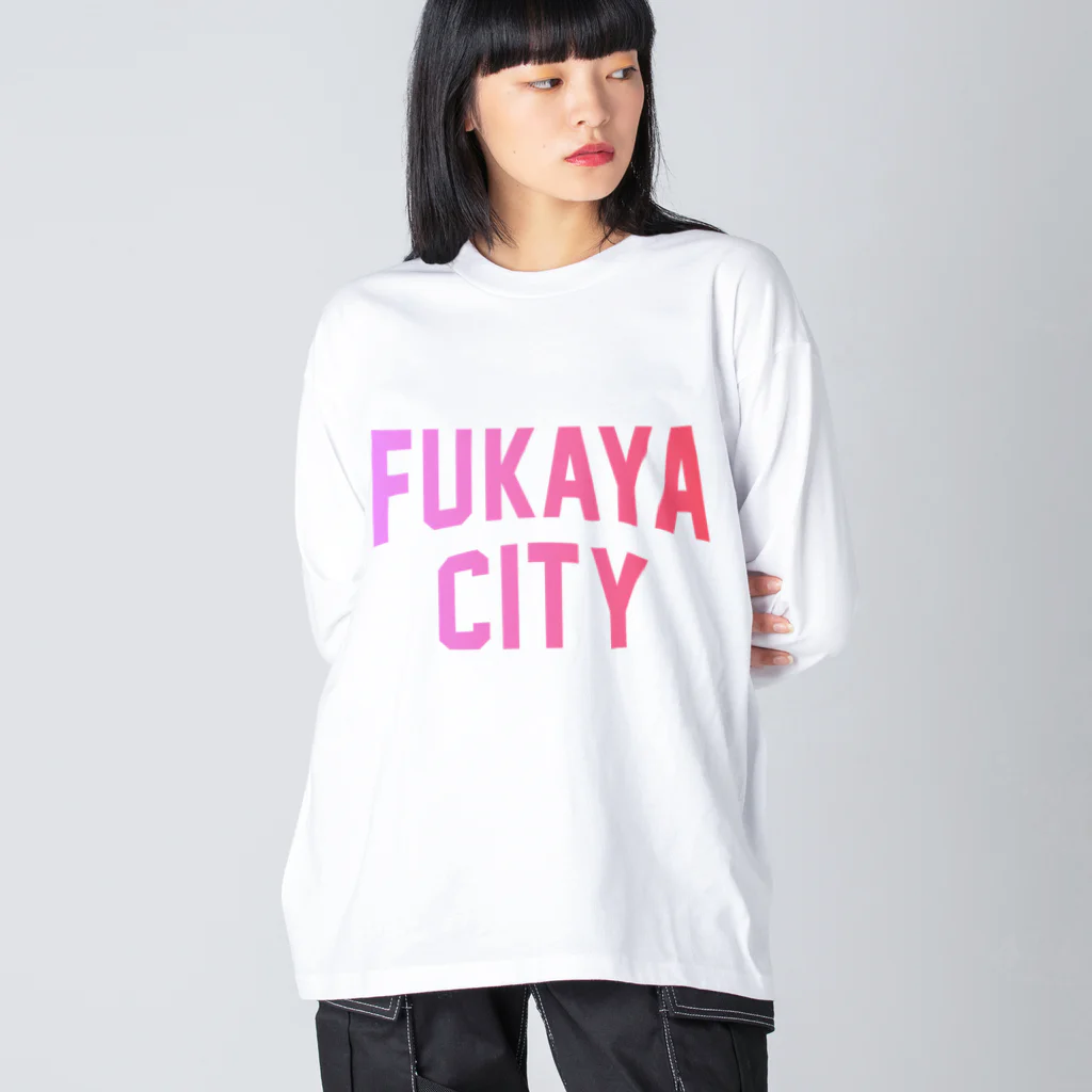 JIMOTO Wear Local Japanの深谷市 FUKAYA CITY Big Long Sleeve T-Shirt