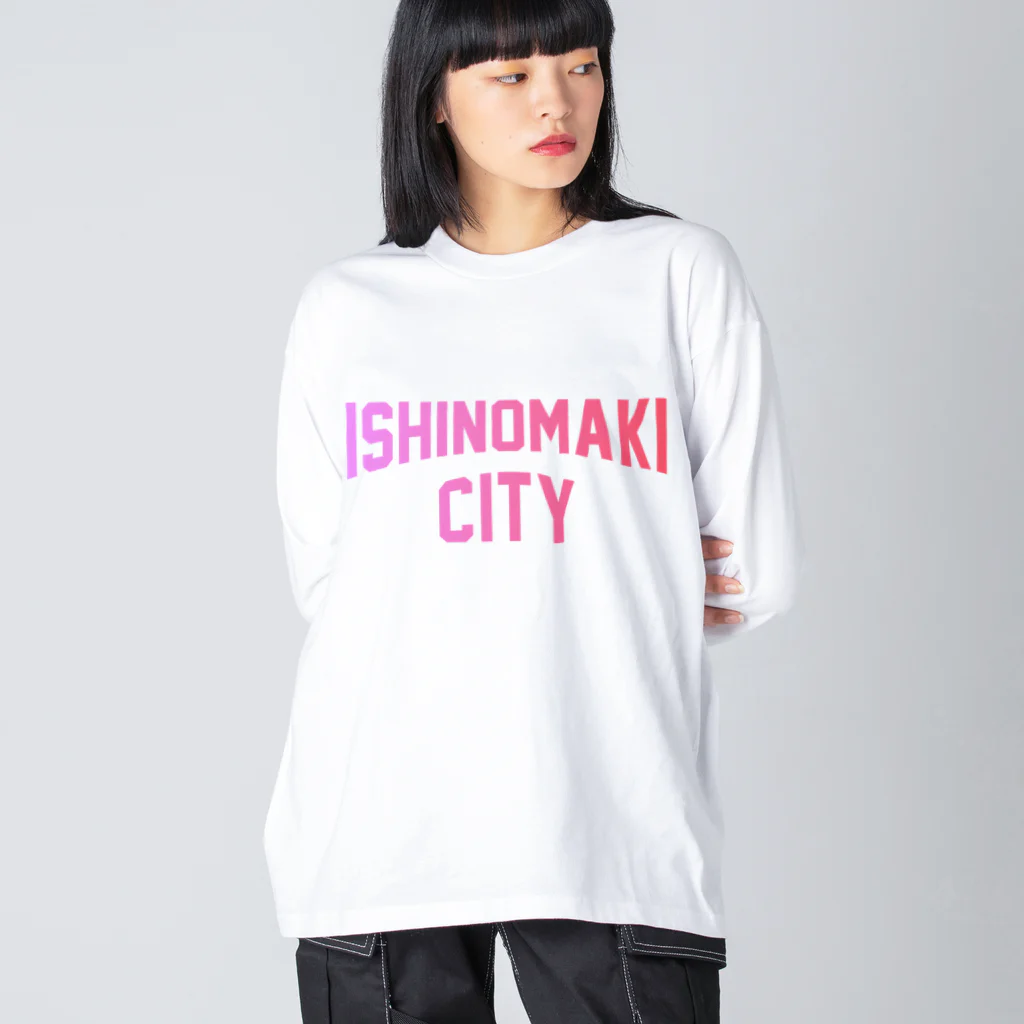JIMOTOE Wear Local Japanの石巻市 ISHINOMAKI CITY Big Long Sleeve T-Shirt